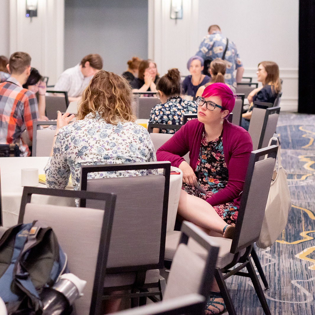 2019 DLF Forum attendees seated at tables